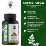 Organic Moringa Capsules | 90 Capsules | Non-GMO and Gluten Free Supplement | Complete Green Superfood | 100% Pure Leaf Powder | Energy, Metabolism and Immune Support - Image 5