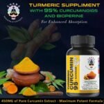 Turmeric Curcumin with BioPerine 95% Curcuminoids 500mg - Black Pepper for Max Absorption, Joint Support - Tumeric Supplement, Vegan Herbal Extract, Non-GMO, 90 Capsules - Image 7