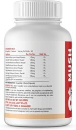 Mushroom Supplement 8 Mushroom Complex - 90 Capsules - Lions Mane, Turkey Tail, Cordyceps, Ganoderma(Reishi), Shitake, Maitake, Chaga, Oyster Mushroom Powder Extract- Immune Support, Brain Boost - Image 2