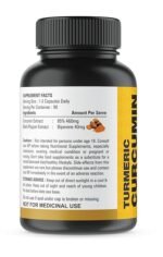 Turmeric Curcumin with BioPerine 95% Curcuminoids 500mg - Black Pepper for Max Absorption, Joint Support - Tumeric Supplement, Vegan Herbal Extract, Non-GMO, 90 Capsules - Image 2